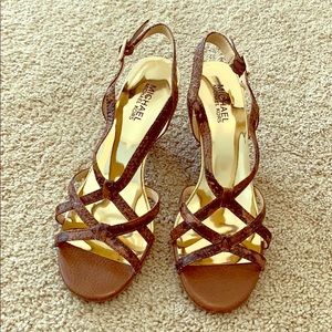 Michael Kors Genuine Snake Sandals